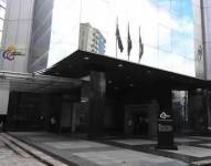 La fachada del Consejo de la Judicatura en la avenida 12 de octubre en Quito.