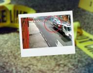 Imagen de la plataforma de la que cayó el individuo, en La Magdalena.