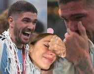 Rodrigo De Paul y Tini Stoessel en llamada tras el partido de Argentina VS Francia.