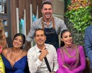 Presentadores del matinal con el actor colombiano