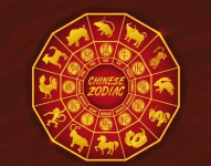 El horóscopo chino consta de doce animales con el siguiente orden: rata, buey, tigre, conejo, dragón, serpiente, caballo, cabra, mono, gallo, perro y cerdo.