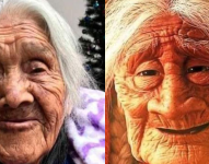 La anciana tiene gran similitud con el personaje de la película Coco.