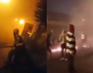 Enfrentamientos entre manifestantes y uniformados en Antonio Ante.