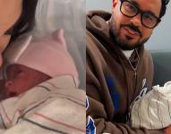 Natti Natasha y Raphy Pina junto a su hija Dominique Isabelle.