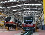 Dos trenes de la obra más importante en la historia de Quito.