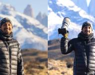 Daniel Mideros en su labor como fotógrafo.