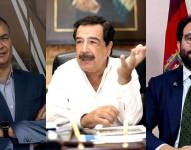 Rafael Correa, Jaime Nebot y Édgar Lama.