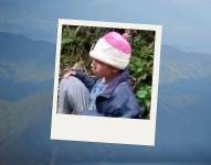 Momento en el que Lucas Campaña fue encontrado en el cerro Puñay.