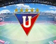 Composición de imagen con el logo de Liga de Quito