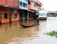 Fotografía de un sector inundado. Hay preocupación por las consecuencias del Fenómeno de El Niño.