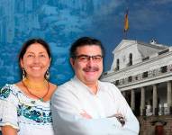 Imagen de Jorge Escala y Pacha Terán, candidatos de Unidad Popular para la Presidencia y Vicepresidencia de Ecuador de las elecciones del 9 de febrero de 2025.