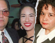 Selena, Abraham Quintanilla, su padre, y Yolanda Saldívar en una imagen de archivo.