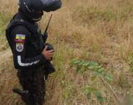 Labores de búsqueda del servidor policial Julio Gaibor, desaparecido el 20 de junio.