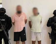 Imagen de la captura de dos ciudadanos turcos en Samborondón.