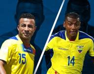 Pedro Quiñónez (i) y Oswaldo Munda, exjugadores de la selección de Ecuador.