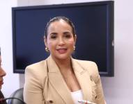 Yadira Bayas (ADN) en una comisión de la Asamblea.