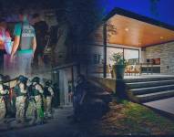 Composición fotográfica de la operación para la detención de la esposa de Fito en Córdoba.