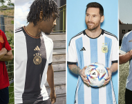 Uruguay, Alemania y Argentina presentaron sus nuevas camisetas para el Mundial.