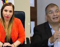 Una composición entre Pamela Martínez y Rafael Correa.