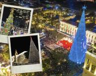 Encendido de la Navidad en varios países.