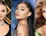 Selena Gómez, Ariana Grande y Miley Cyrus, las tres artistas que estrenaron nuevo material musical de manera simultánea el pasado 24 de agosto.