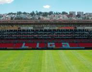 El estadio Rodrigo Paz Delgado va a recibir la final de vuelta entre Liga de Quito e Independiente del Valle.