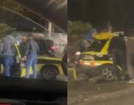 Siniestro de tránsito en la avenida Galo Plaza Lasso