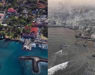 El antes y el después de Hawái a causa de los incendios