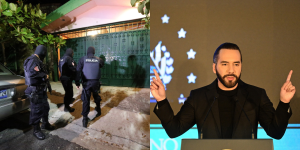 Fotografías de Nayib Bukele- Policías de El Salvador durante un operativo.