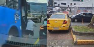 Un conductor de bus y un taxista cometieron infracciones de tránsito.