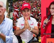 Composición de los candidatos a la presidencia de Honduras: Nasry Asfura, Salvador Nasralla y Rixi Moncada.