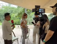 Leonardo Quezada junto a Andreina Bravo en una imagen de archivo.