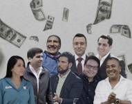 En la imagen se puede ver a los ocho candidatos a la presidencia de Ecuador. Foto: Ecuavisa digital