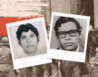 Las imágenes de los ecuatorianos Felipe Campos Carrillo y Jimmy Torres Villalba.