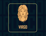 Ilustración referente al signo zodiacal Virgo.