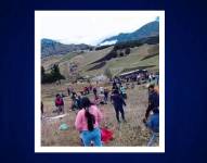 El bus quedó totalmente destruido tras el siniestro.