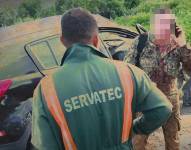 Los agentes fueron interceptados por sujetos fuertemente armados, según un comunicado emitido por la Armada.