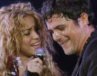 Archivo. Shakira y Alejandro Sanz en una pasada presentación.