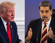 Composición Donald Trump y Nicolás Maduro