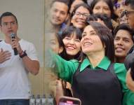Los candidatos Luisa González y Daniel Noboa recorren el país a menos de dos semanas de que se termine la campaña.