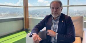 Isaac Álvarez, presidente Liga de Quito, en una entrevista de con Ecuavisa.com