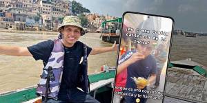 El tiktoker peruano Óscar Curi.