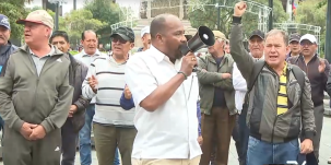 Militares retirados protestaron en Quito y Guayaquil por el pago de sus pensiones