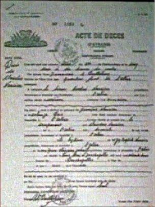 El certificado de defunción de Clairvius Narcisse de 1962 fue firmado por dos médicos.