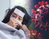 Foto referencial de una persona con síntomas gripales.