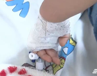 Imagen de un niño hospitalizado