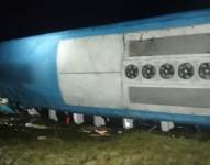 El bus siniestrado recorría una ruta de Guayaquil-Ambato. ECU-911