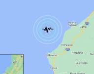 Sismo en la provincia de Manabí este jueves 11 de enero del 2024. Foto: Instituto Geofísico