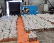 Los miles de kilos de cocaína incautados en Países Bajos.