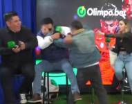 Imagen del altercado sucedido en el programa Erick &amp; Gonzalo.